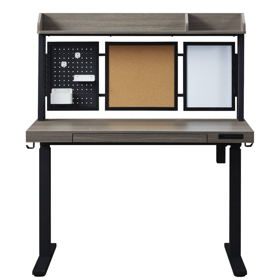 KOWO 48" K305 Electric Height Adjustable Standing Desk, Grey Oak