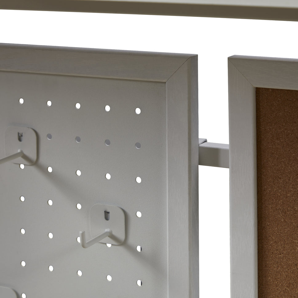 KOWO 48" K305 Electric Height Adjustable Standing Desk with Back Board and Drawer, Natural/White