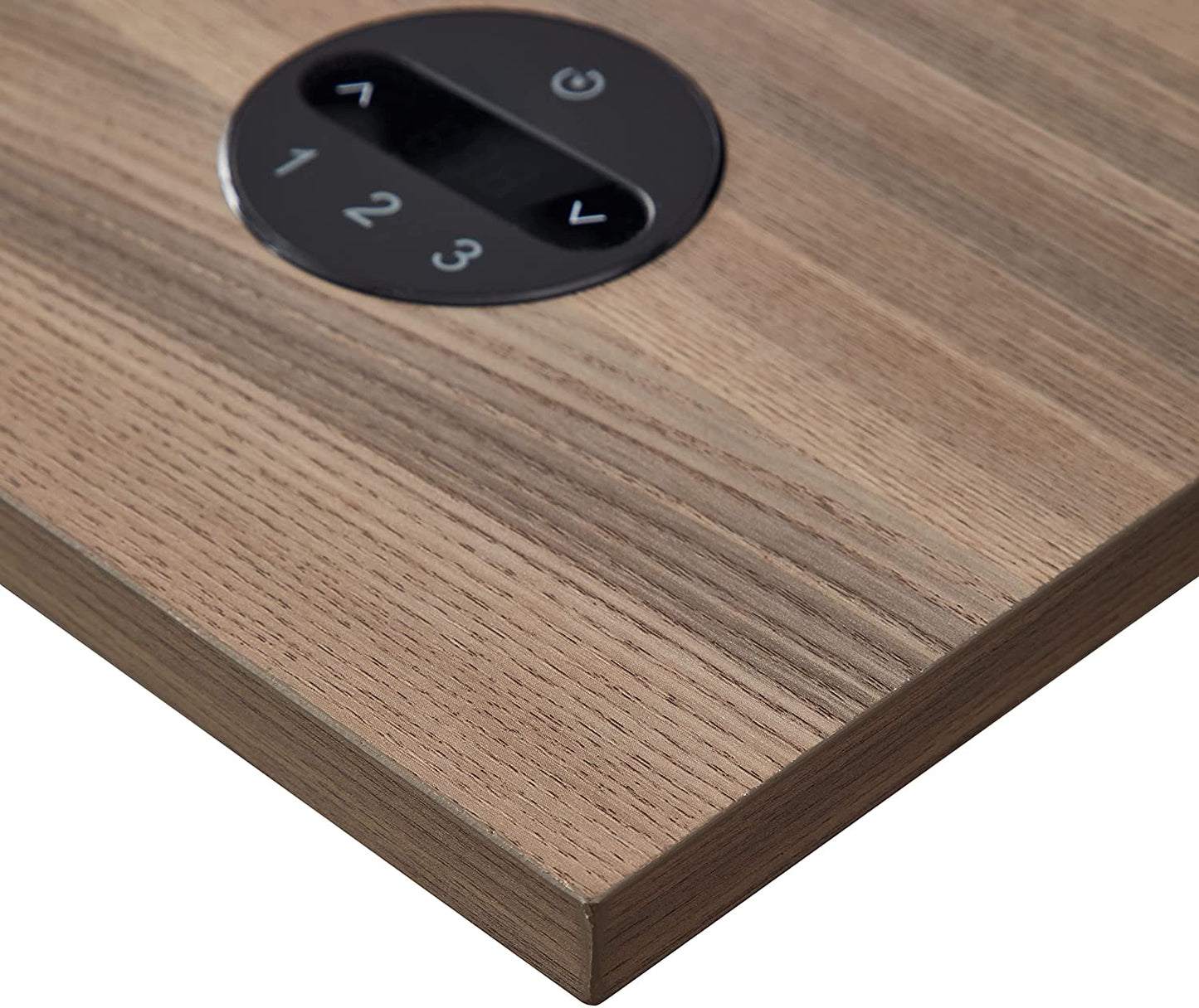 KOWO Electric Height Adjustable Standing Desk, 48" Home Office Wooden Computer Desk Ergonomic Memory Control Workstation Sit Stand Desk, Greige/Grey