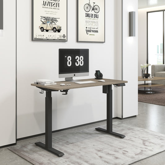 KOWO 48" K304 Electric Height Adjustable Standing Desk, Grey Oak