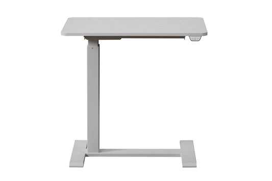 KOWO Electric Height Adjustable Soft Side End Table, White