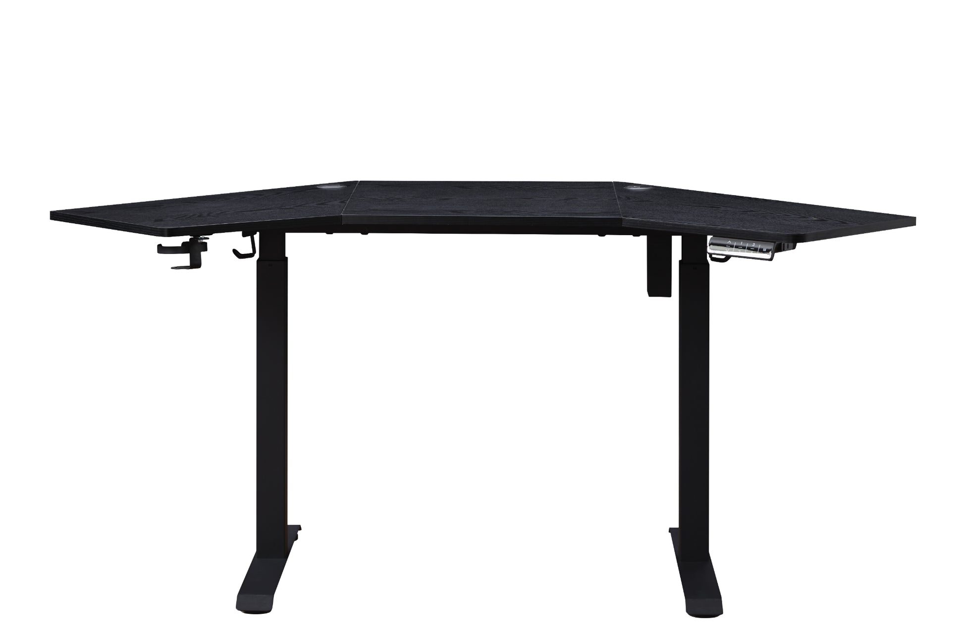 KOWO K314 Corner Electric Height Adjustable Standing Desk, Black