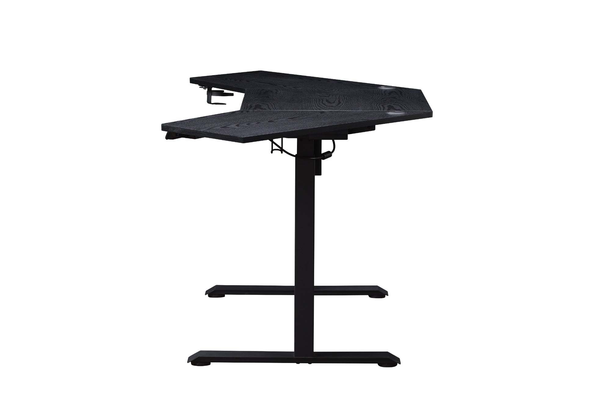 KOWO K314 Corner Electric Height Adjustable Standing Desk, Black