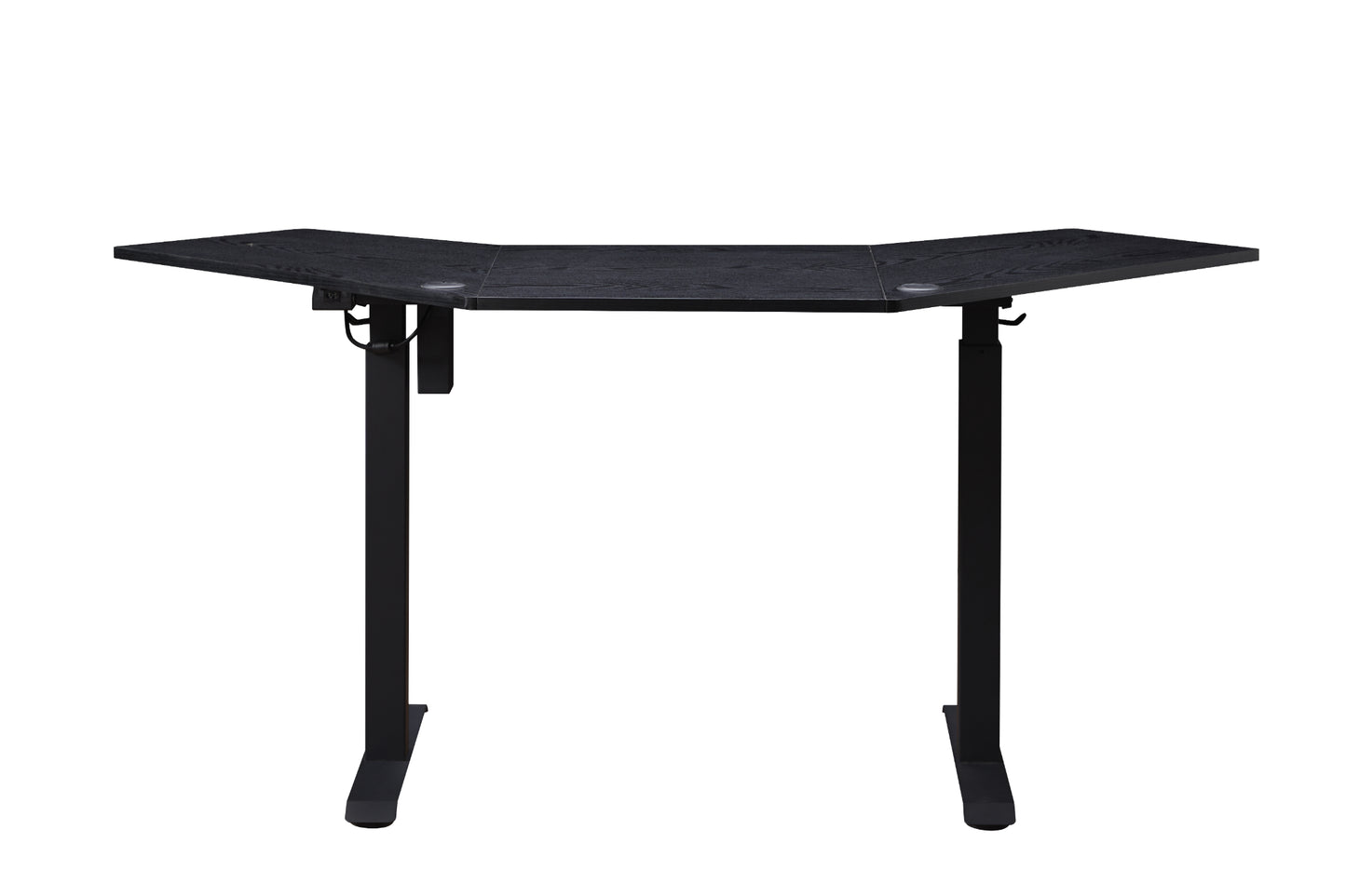 KOWO K314 Corner Electric Height Adjustable Standing Desk, Black