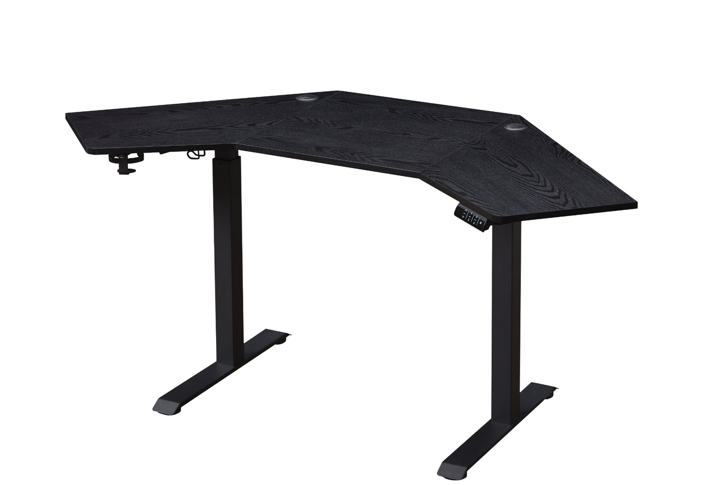 KOWO K314 Corner Electric Height Adjustable Standing Desk, Black