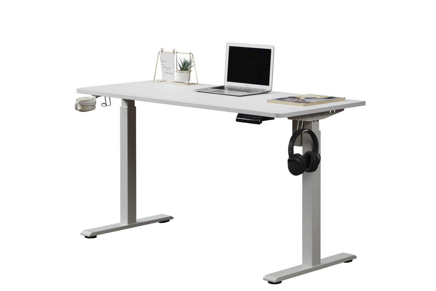 KOWO 55" K304 Electric Height Adjustable Standing Desk, White