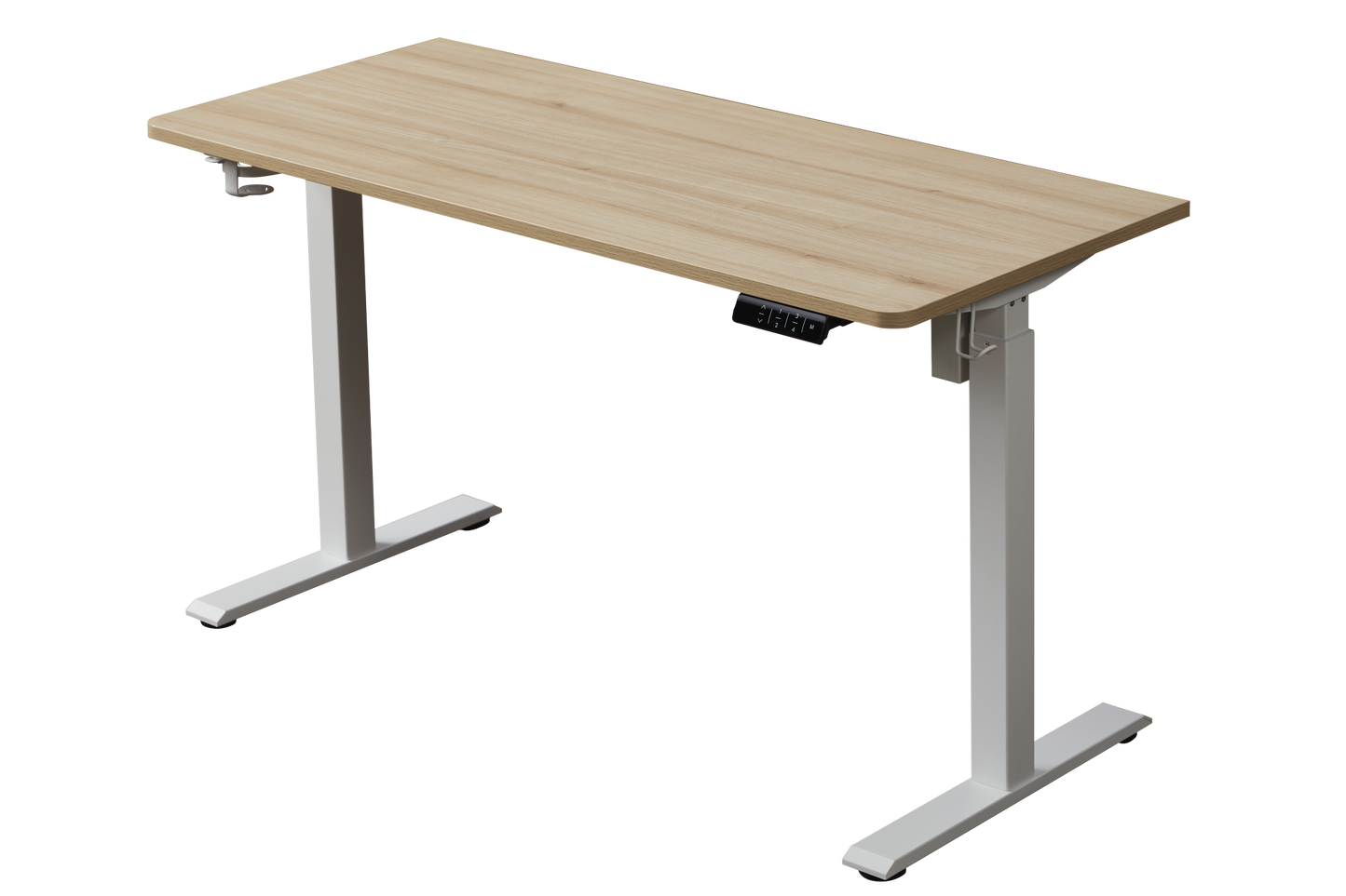KOWO 55" K304 Electric Height Adjustable Standing Desk, Natural/White